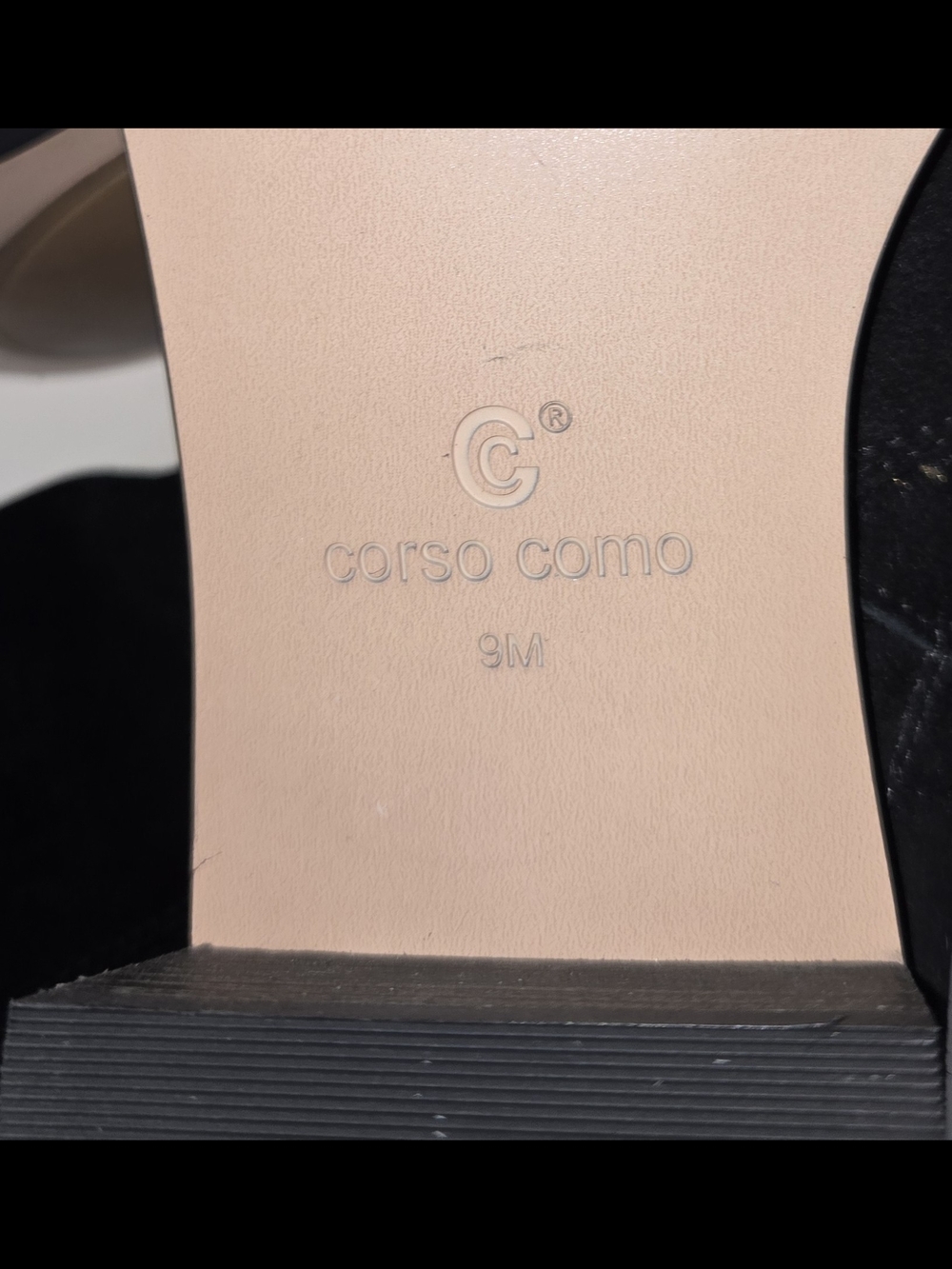 CORSO COMO Women's Black Suede Over-the-Knee Boots with Low Block Heel WOMENS  9 - Picture 8 of 11